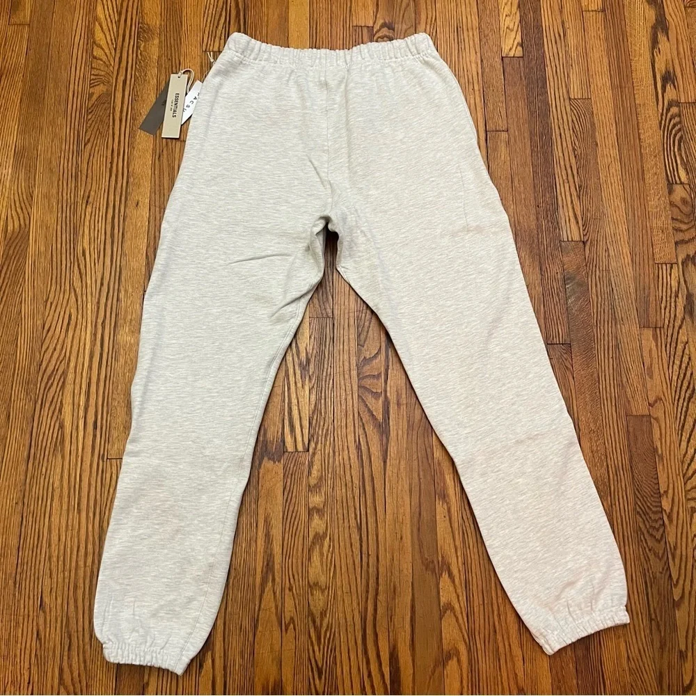Fear Of God Essentials SS22 Light Oatmeal Cuffed Sweatpants